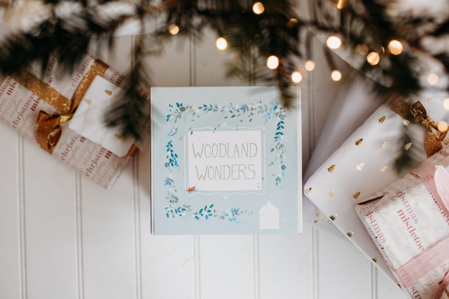 Woodland Wonders outside packaging under the Christmas tree.