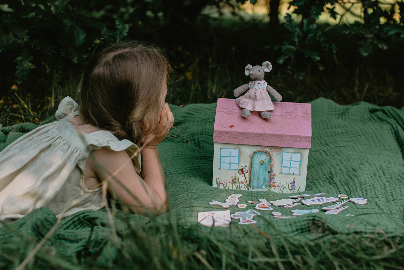 Mabel's Mouse House play set toy, gift for girls.  The perfect toy for imaginary  play.  Made from sustainable materials.